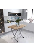 Dekoratif Katlanır Masa Mutfak Masası 70*120 - 1