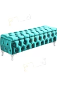 Lüks Sandıklı Chester Puf Bench Ayakucu Koltuk 100 Cm - 1
