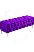 Lüks Sandıklı Chester Puf Bench Ayakucu Koltuk 120 Cm - 1