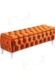 Lüks Sandıklı Chester Puf Bench Ayakucu Koltuk 120 Cm - 1