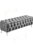 Lüks Sandıklı Chester Puf Bench Ayakucu Koltuk 100 Cm - 1