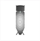 BRABANTIA 124X45CM (C) BUHAR KAZANI STANDLI TITAN OVAL DESENLİ ÜTÜ MASASI - SSUH - 1
