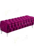 Lüks Sandıklı Chester Puf Bench Ayakucu Koltuk 110 Cm - 1