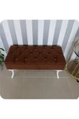 Lüks Yarım Sandıklı Kapitoneli Dekoratif Puf 100cm - 2