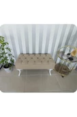 Lüks Yarım Sandıklı Kapitoneli Dekoratif Puf 110cm - 2