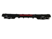 CIVIC FC5 2016-2020 IÇIN UYUMLU DIFUZOR  KARE EGZOZ  PIANO BLACK - 1