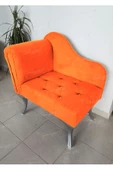 Yeni Model Tekli Köşe Koltuğu Josefin Bench Gümüş Ayak - 1