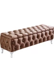 Lüks Sandıklı Chester Puf Bench Ayakucu Koltuk 110 Cm - 1