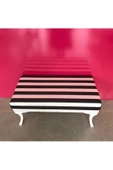 45x90 Ebatında Zebra Desen Dekoratif Banch Puf - 1