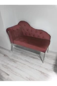 Metalda Josefin Bench Koltuk Berjer Gümüş Seri 120 Cm - 1