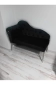 Metalda Josefin Bench Koltuk Berjer Gümüş Seri 120 Cm - 1