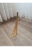 Mobilya Koltuk Sehpa Komidin Puf Bench Metal Telli Ayak 32 cm 4 Adet - 2