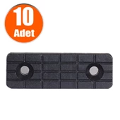 Plastik Takoz Ayak Baza Pabucu Denge Çubuğu Takozu 5 Cm (10 Adet) - 2