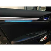 CIVIC FC5-FK7 2016-2020 IÇIN UYUMLU ISIKLI IC KAPI CITASI 4 PARCA MAVI - 1