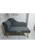Yeni Model Ultra Lüks Alda Çizgili Josefin Bench Puf 120 cm - 1