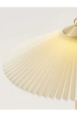 burenze Exclusive Collection Krem Şapka Tasarım Umbrella Abajur Eskitme Gold Sarı - 3