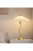 burenze Modern Tasarım Zigzag Umbrella Abajur Masa Lambası Eskitme Gold - 1