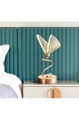 burenze Luxury Exclusive Modern Tasarım Abajur Kelebek Masa Lambası ButterFly Gold Sarı - 3