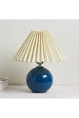 burenze Umbrosia Modern Tasarım Abajur Krem Umbrella Şapka Lacivert Gövde - 1