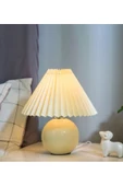 burenze Umbrosia Modern Tasarım Abajur Krem Umbrella Şapka Bej Krem Gövde - 3