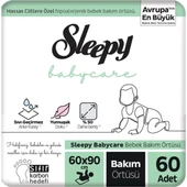 Sleepy Babycare Bebek Bakım Örtüsü 10'lu x 6 Adet - 1