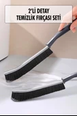 2 Li Çok Amaçlı Temizlik Fırçası & Derz Fırçası & Mutfak Banyo Temizlik Fırçası - 1