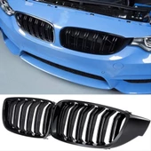 4 SERISI F32 2013-2019 IÇIN UYUMLU M4 PANJUR (CIFT CIZGI BÖBREK) PIANO BLACK - 5