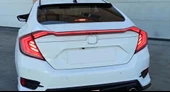 CIVIC FC5 2016-2021 IÇIN UYUMLU  HAREKETLI SINYALLI LED STOP VE SPOILER TAKIMI KIRMIZI - 2