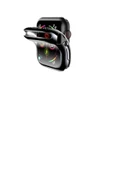 Apple Watch 4 5 6 Uyumlu Silikon Kılıf 42mm Watch 42mm Tam Koruma Siyah - 1