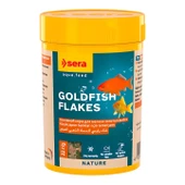 sera goldfish Flakes nature 100 ml 22 g  SKT: 05/2028 Orjinal Kutusunda Bitkisel Pul Balık Yemi thumbnail 1