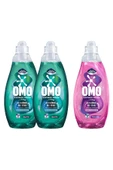 Omo Express Fresh Kötü Koku Karşıtı Beyaz ve Renkliler 2 x 1480 ML + Capcanlı Renkli ve Siyahlar için Deterjan 1480 ML - 2