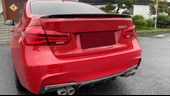 3 SERISI F30 2012-2018 IÇIN UYUMLU   MT HYBRID SPOILER PIANO BLACK - 3