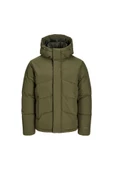 Jack Jones Erkek Jjworld Yeşil Puffer Mont 12259850Y - 5