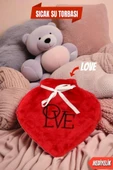 Ofisinn Sıcak Su Torbası Hediyelik Kırmızı Kalpli LOVE - 2