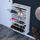 Modilayn VARBİ Asma Antre Hol 72 x 115 x 25, 5 cm’ lik 3 Düşer Kapak 6 Göz Raf Bölmeli Ayakkabılık - 2