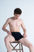 Mercan Pamuklu Likralı Premium Esnek Kumaş 3'lü Lacivert Erkek Boxer - 2