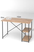 Mavera Home Çalışma Masası Ceviz Renk Bilgisayar Ve Laptop Masası Çalışma Ofis Masası - 2