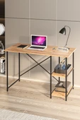 Mavera Home Çalışma Masası Ceviz Renk Bilgisayar Ve Laptop Masası Çalışma Ofis Masası - 5