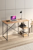 Mavera Home Çalışma Masası Ceviz Renk Bilgisayar Ve Laptop Masası Çalışma Ofis Masası - 1
