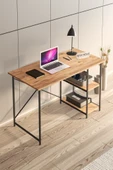 Mavera Home Çalışma Masası Ceviz Renk Bilgisayar Ve Laptop Masası Çalışma Ofis Masası - 4