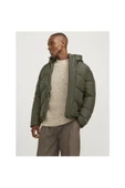 Jack Jones Erkek Jjworld Yeşil Puffer Mont 12259850Y - 6