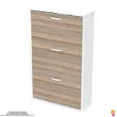 Modilayn VARBİ Asma Kapı Önü 72 x 115 x 25, 5 cm’ lik 3 Düşer Kapak 6 Göz Raf Bölmeli Ayakkabılık - 6