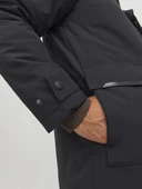 JACK JONES Erkek Siyah Parka 12211896 - 6