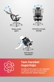 Metta Yoga 4DF Ergonomik Fileli Ofis Sandalyesi / Yönetici Koltuğu - AB.F.15.13A thumbnail 7