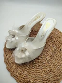 Taşlı Fiyonklu Çeyiz Terliği Ev Terliği - 12