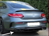W205 C COUPE IÇIN EDITION 1 DIFUZOR & EGZOZ SETI PIANO BLACK (AMG TAMPON İÇİN) - 6