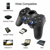 Monozone 2.4ghz Android Telefon Kablosuz Yeni Nesil Retro Oyun Kolu Gamepad Pc Tv Box Ps3 - 6