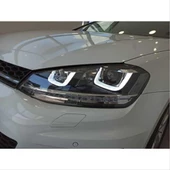 GOLF 7 IÇIN UYUMLU U LED FAR SILVER - 3