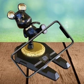 Sevimli Ayıcık Masaüstü Telefon Tablet Tutucu Kademeli Stand - 1