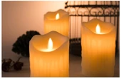 Alevli Led Mum Hareketli Alev Görünümlü Dekoratif Mum - 11Cm - 5